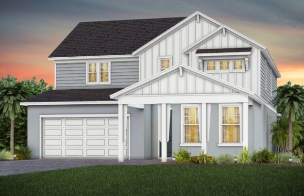 2 Story Scarlett Style new construction home at EverBe in Orlando Florida