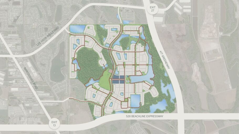 EverBe trail and green space map