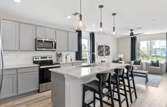 Interior features of the Haddock home style at EverBe in Orlando FL