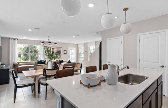 Interior features of the Benton home style at EverBe in Orlando FL