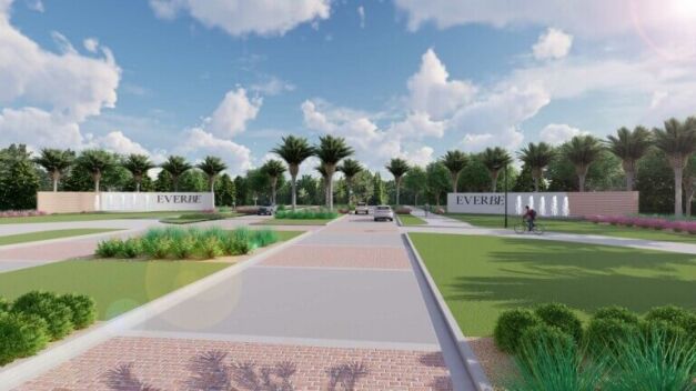 An iconic entrance greets you as you enter EverBe.